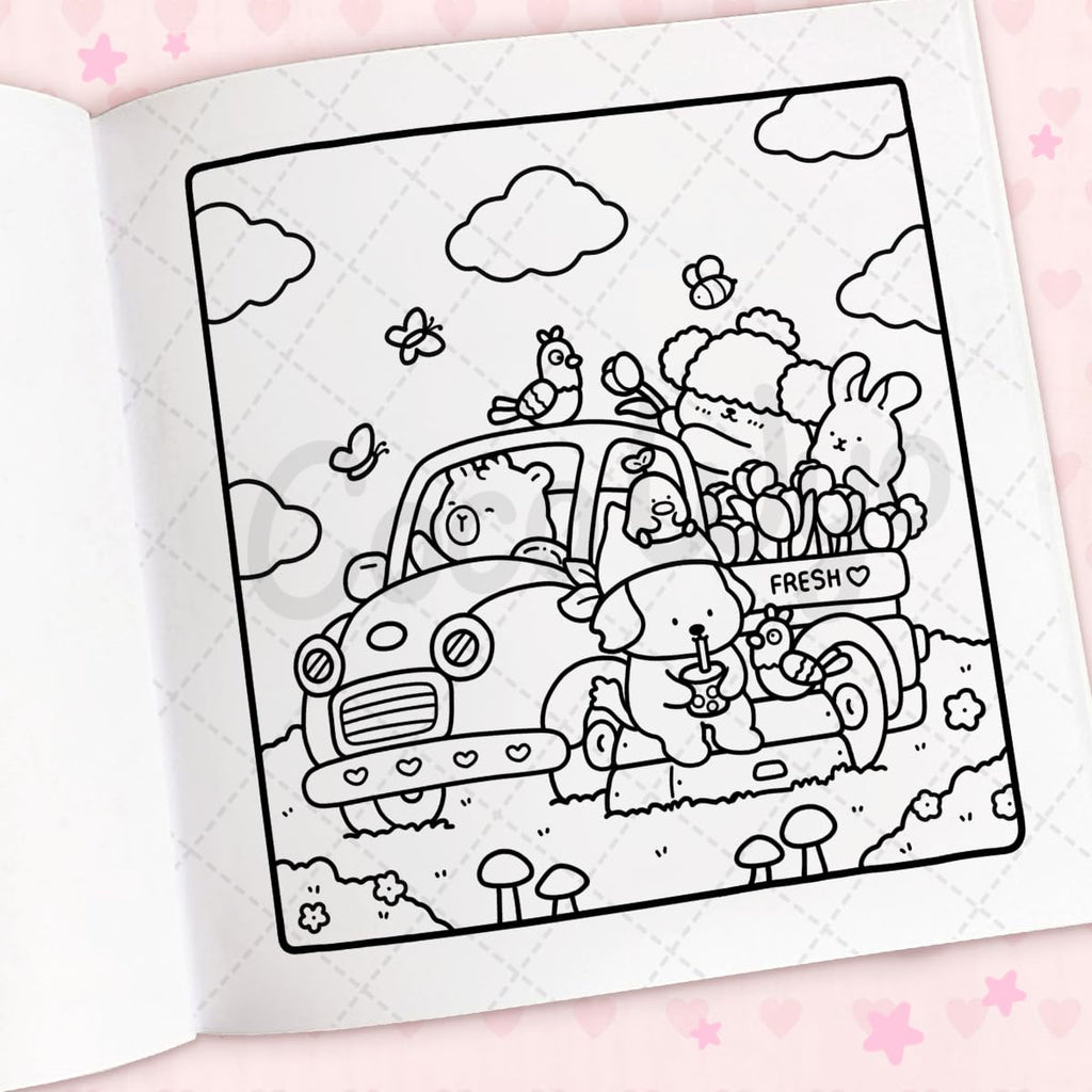 Coco Wyo Cozy Cuties Libro para Colorear para Adultos y Niños