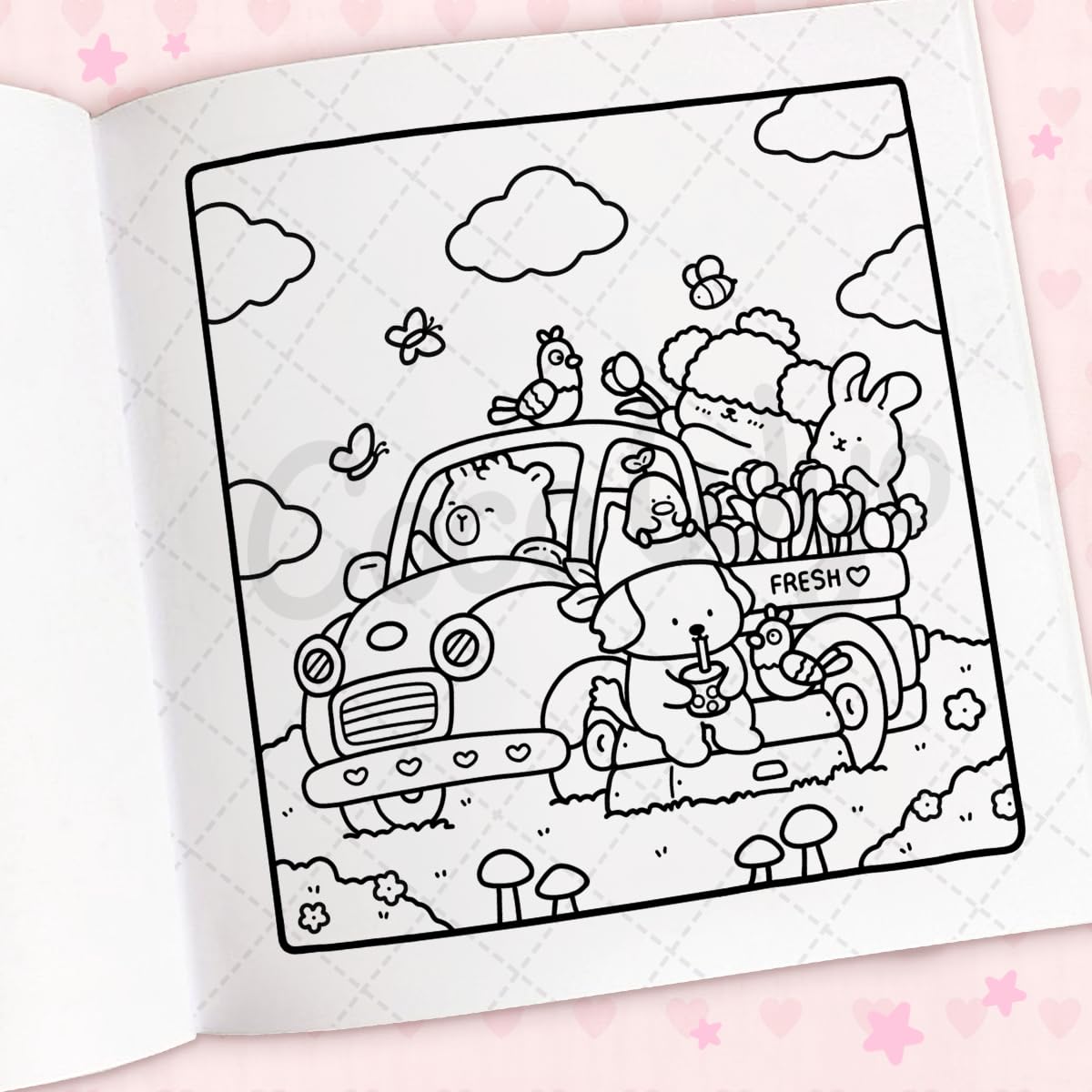 Coco Wyo Cozy Cuties Libro para Colorear para Adultos y Niños
