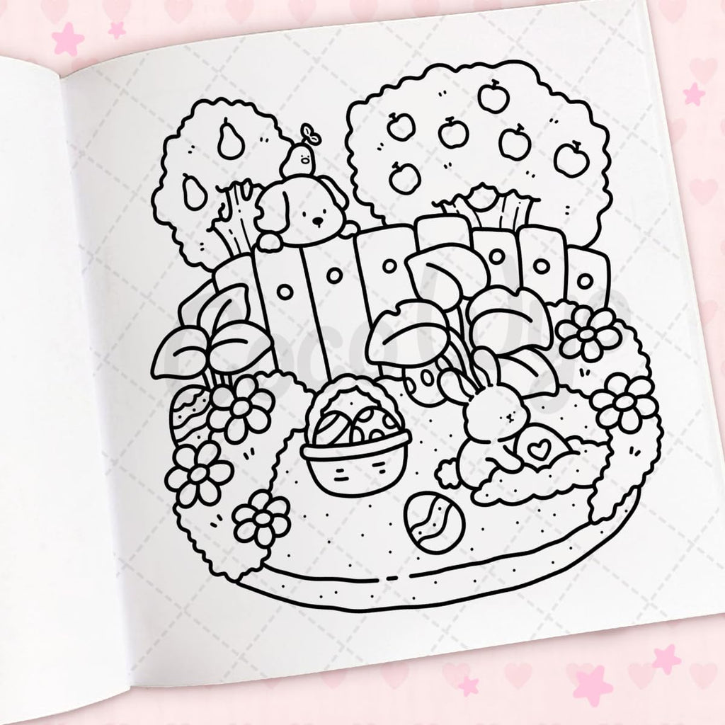 Coco Wyo Cozy Cuties Libro para Colorear para Adultos y Niños