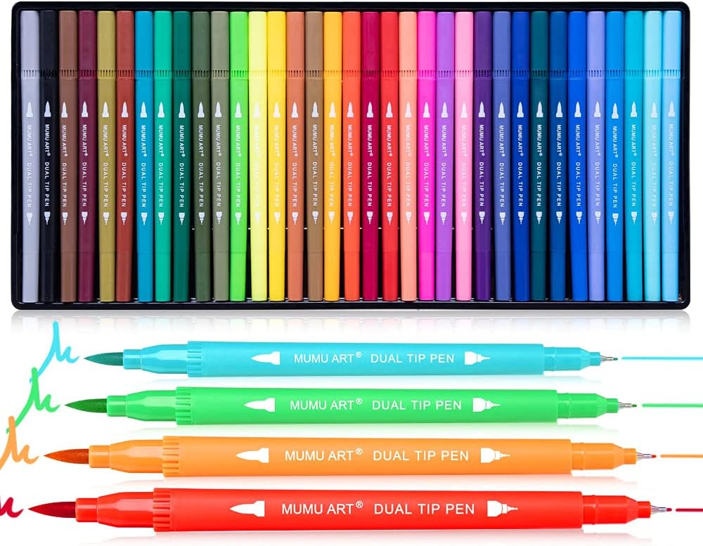 Marcadores de Doble Punta para Arte y Dibujo