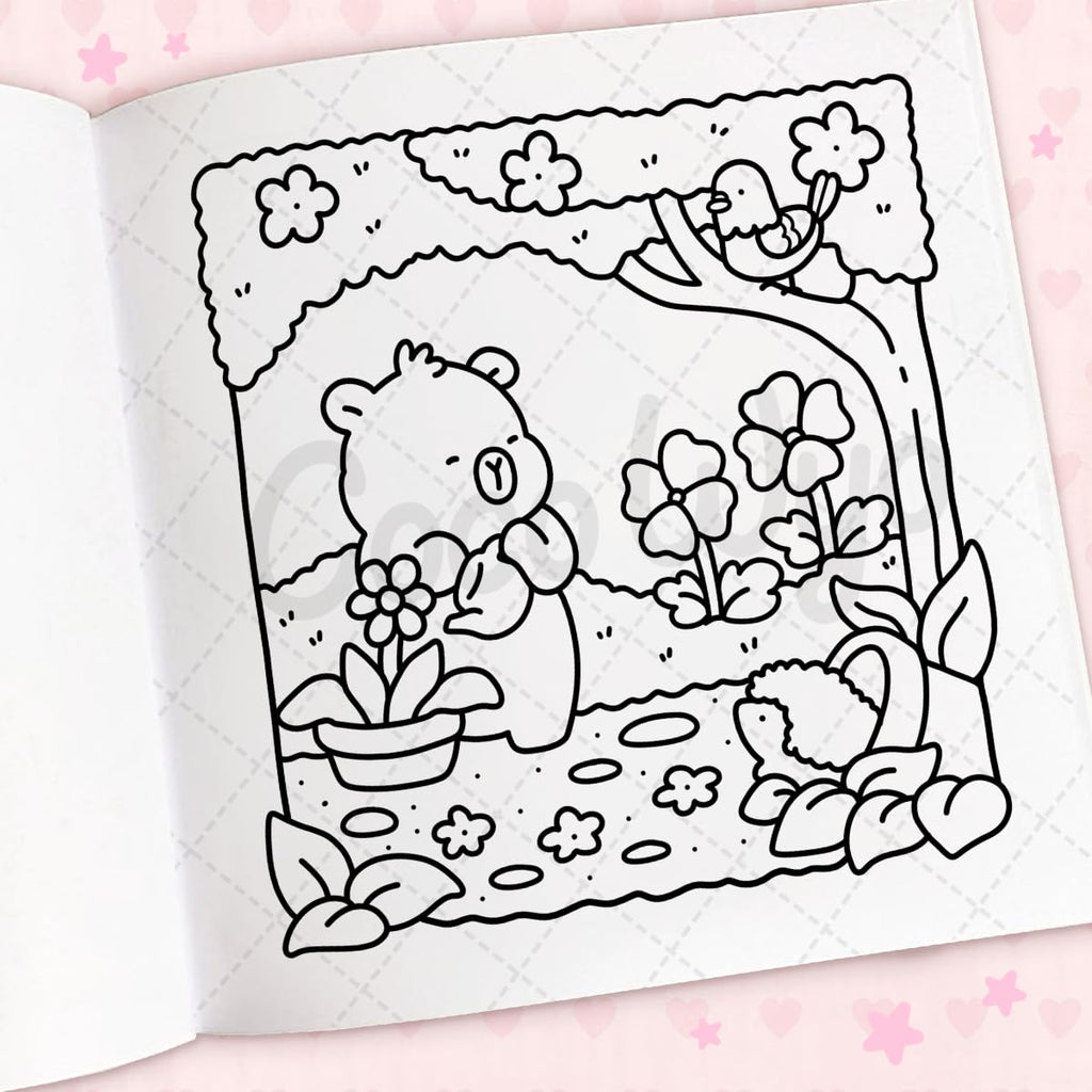 Coco Wyo Cozy Cuties Libro para Colorear para Adultos y Niños