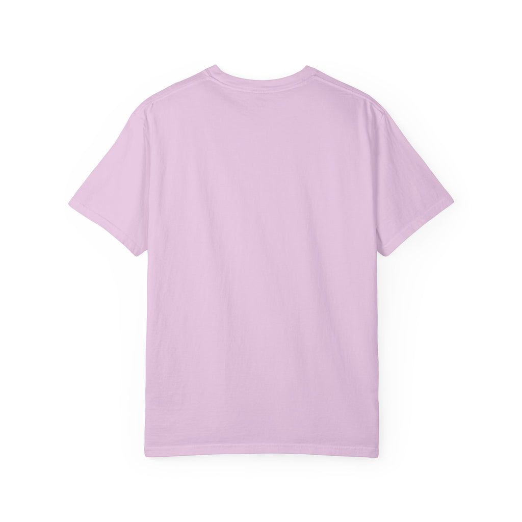Camiseta con retrato — Ilustración de una mujer sonriente y colorida