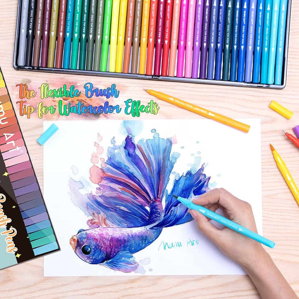 Marcadores de Doble Punta para Arte y Dibujo