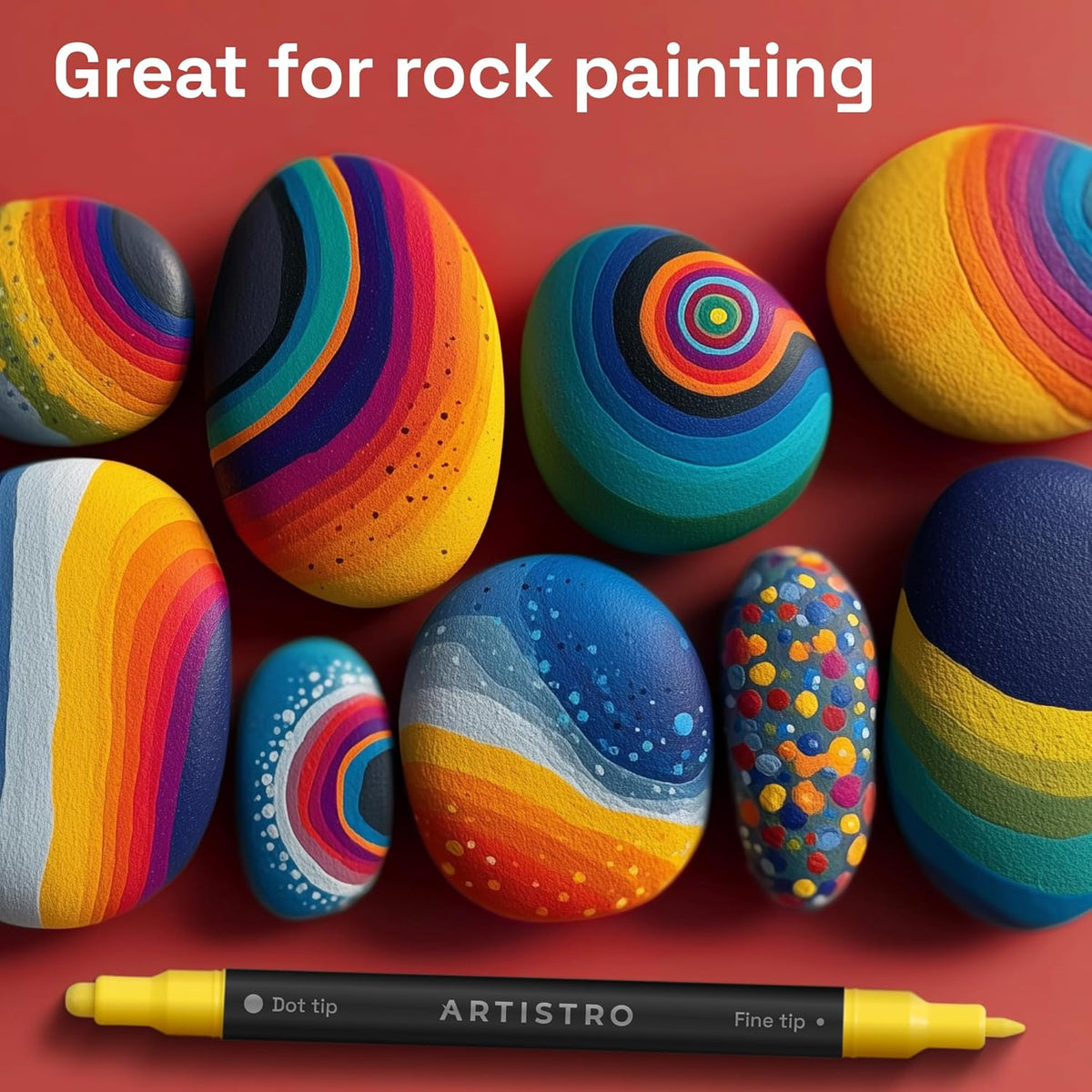ARTISTRO DTFDA Marcadores de Pintura Acrílica Doble Punta