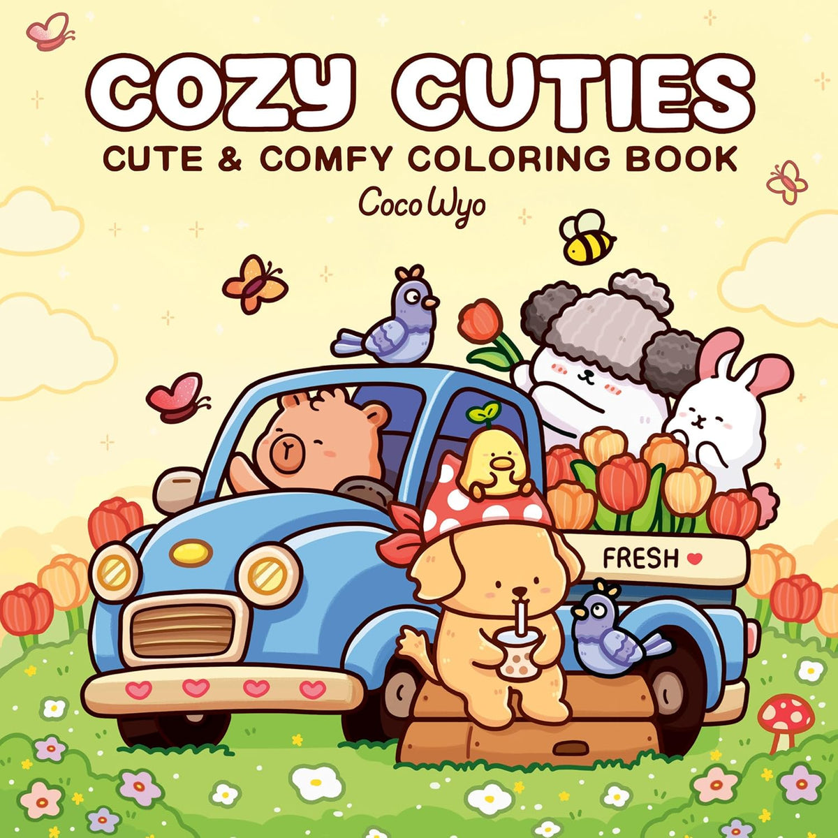 Coco Wyo Cozy Cuties Libro para Colorear para Adultos y Niños