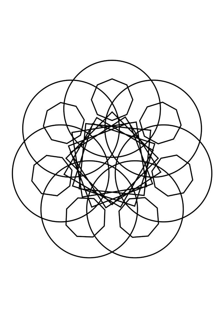 Mandalom Bd. 2: 22 geometrische Mandalas zum Ausmalen (PDF)