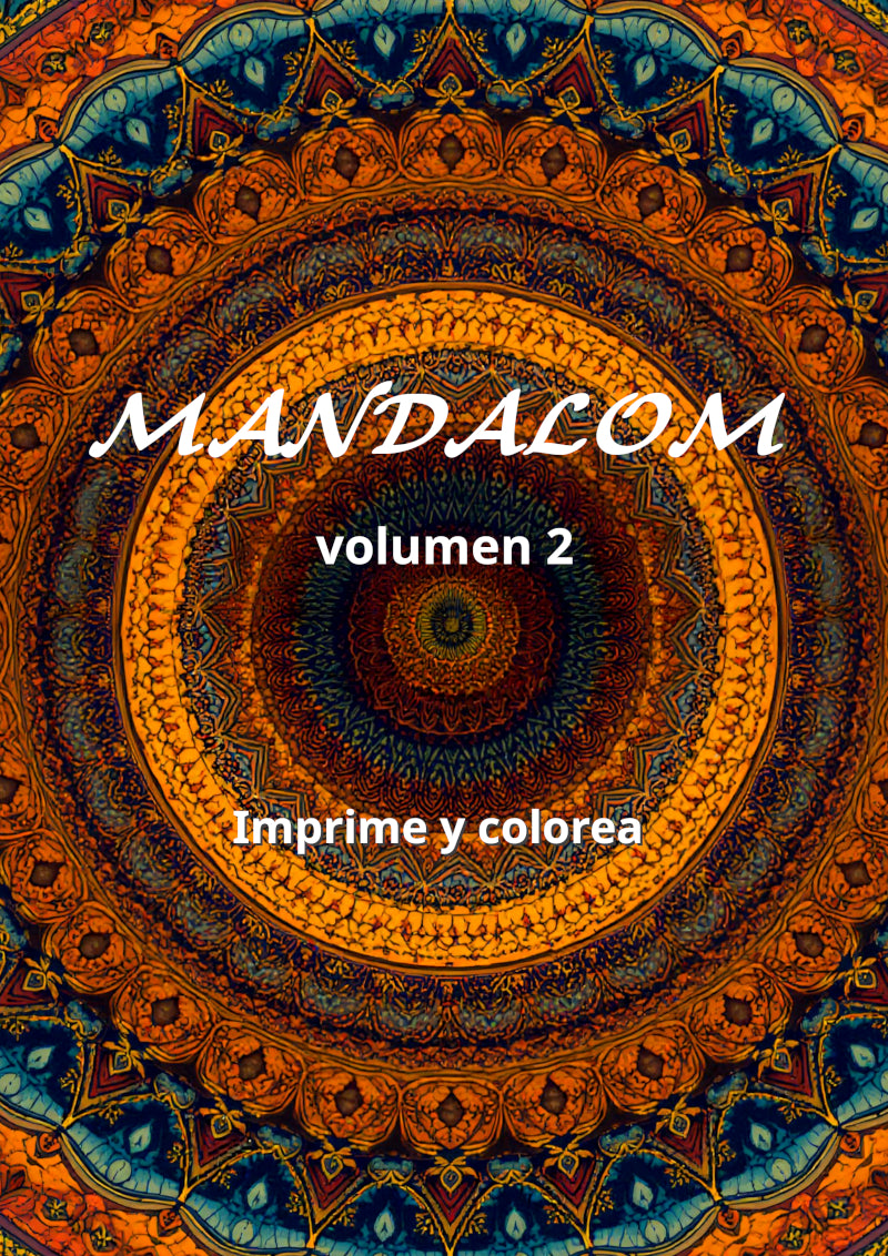 Mandalom Vol. 2: 22 Mandalas Geométricos para colorear (PDF)